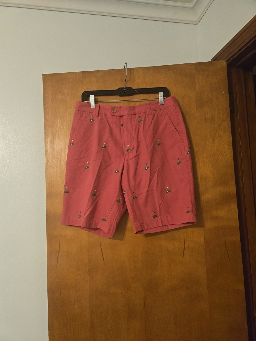 NWT J McLaughlin Oliver Shorts Persimmon Red Golf Size 32